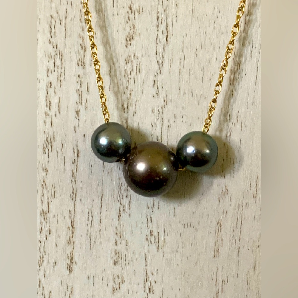 10. Trinity Tahitian Pearl Necklace - Picture 2 of 2